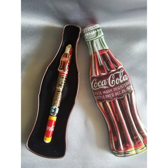 Vintage Coca Cola Roller Ball Pen in Tin box 1996 conmemorative - Picture 4 of 4